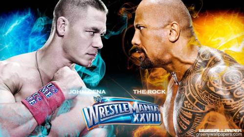 Greeny Wallpapers: John Cena VS The Rock